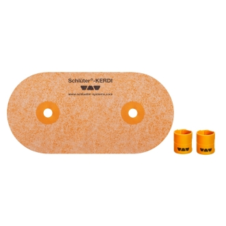 Schlüter KERDI-PAS Manschette für Rohrdurchführung 2x 22-40 mm mit Kunsstoffhülse