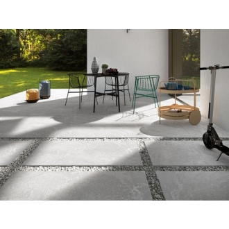 PrimeCollection QuarzStone Terrassenplatte White 60x120 cm