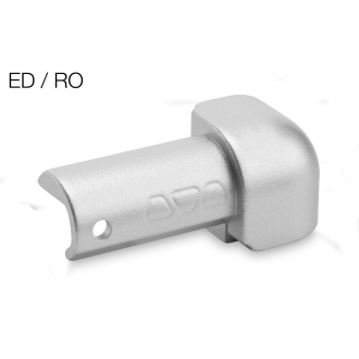 Schlüter Rondec-E Ecken, Aussenecke Imitat Metall-Druckguss, Rondec-E-Ecken ED/RO80E