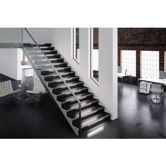 Schlüter LIPROTEC 15 beleuchtete Treppenstufe bis 150cm Alu edelstahl gebürstet eloxiert