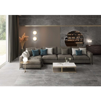 Keraben Bleuemix Boden- und Wandfliese Black Natural 60x60 cm