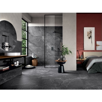 Blustyle Advantage Graphite Lappata Boden- und Wandfliese 90x180 cm