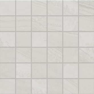 Provenza Varana Stone Mosaico 5x5 Light Grey Cross Cut Silktech 30x30 cm