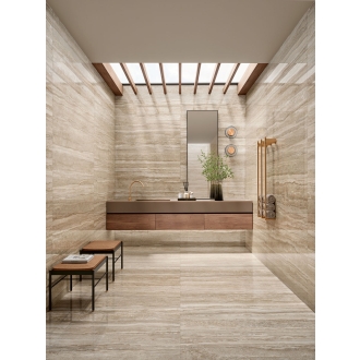 Margres Endless Travertino Poliert Boden- und Wandfliese 89x89 cm