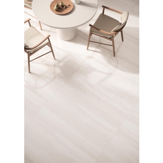 Flaviker Double Linear White Boden- und Wandfliese LUX 3D 120x120 cm