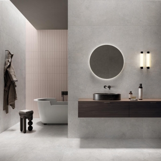 Flaviker Double Plain Grey Boden- und Wandfliese Natural 80x160 cm