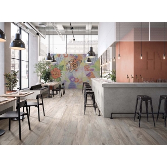 Flaviker Hyper Bodenfliese Silver matt 120x120 cm