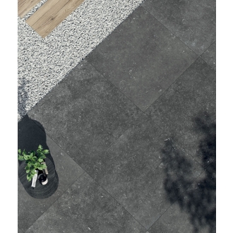 Flaviker Nordik Stone Terrassenplatte Black 90x90 cm - Stärke: 20 mm