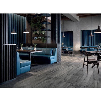 Flaviker Nordik Wood Bodenfliese Smoked 20x120 cm - Stärke: 9 mm - GRIP