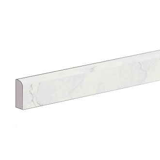 Flaviker Supreme Memories Quarzite Luna ANT.3D anpoliert Sockel 5,5x120 cm