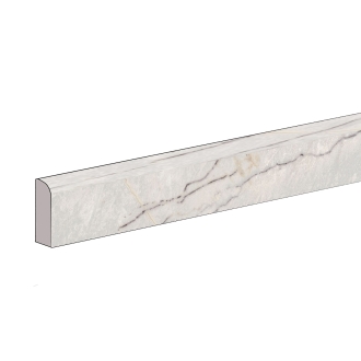 Flaviker Supreme Treasure Sockel Greylac Platinum Matt 5,5x120 cm