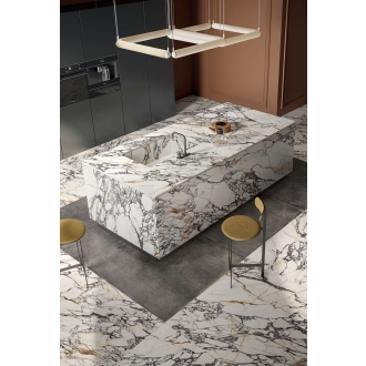 Flaviker Supreme Treasure Boden- und Wandfliese Corchia Gold Lux 120x120 cm