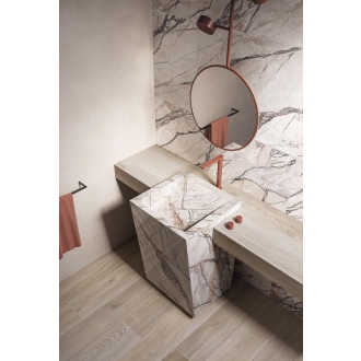 Flaviker Supreme Hedonism Quarzite Sky LUX 3D Boden- und Wandfliese 120x120 cm