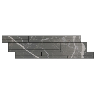 Florim Creative Design Stones & More 2.0 Calacatta Black Glossy Dekor Listello 3D 15x60 cm