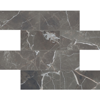 Florim Creative Design Stones & More 2.0 Calacatta Black Smooth Dekor Muretto 7,5x15 6mm