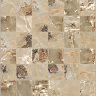 Florim Creative Design Onyx&More Golden Blend Glossy Mosaik 5x5 cm