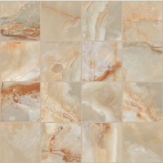 Florim Creative Design Onyx&More Golden Onyx Satin Mosaik 7,5x7,5 cm 6 mm