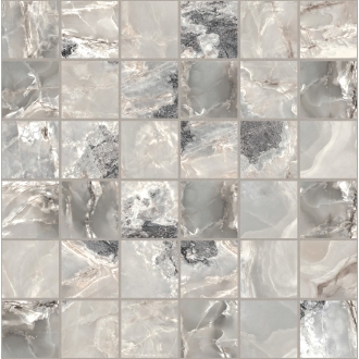 Florim Creative Design Onyx&More Silver Blend Satin Mosaik 5x5 cm