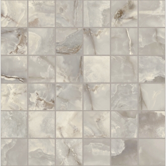 Florim Creative Design Onyx&More Silver Onyx Glossy Mosaik 5x5 cm