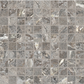 Florim Creative Design Onyx&More Silver Porphyry Strukturiert Mosaik 3x3 cm