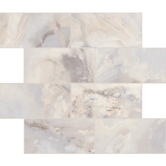 Florim Creative Design Onyx&More White Onyx Satin Dekor Muretto 7,5x15 cm 6 mm