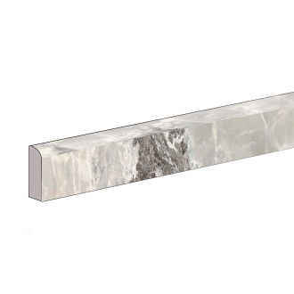 Florim Creative Design Onyx&More Silver Blend Satin Sockel 4,6x80 cm 6 mm