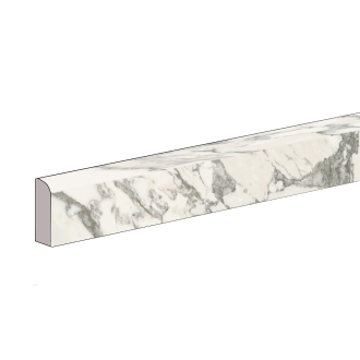 Florim Creative Design Stones & More 2.0 Arabescato White Natural Sockel 4,6x80 6mm