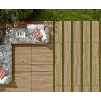 Margres Grove Light Brown Antislip Bodenfliese 20x120 cm