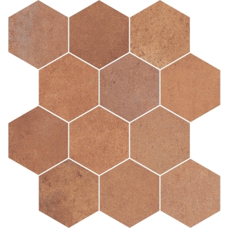 PrimeCollection Heartland Terracotta Mosaik Esagone 28x32 cm