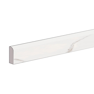 Keope Elements Lux Calacatta Gold Sockel Lappato (poliert) 4,6x120 cm