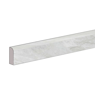 Keope Versilia Bardiglio Silver Sockel Silky 4,6x120 cm