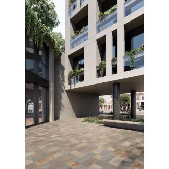 Keope Limes Quartz Multicolor Boden- und Wandfliese Strukturiert (R11) 22,5x45,3 cm