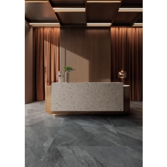 Keope Ubik Anthracite Boden- und Wandfliese ULTRAmatt 60x120 cm