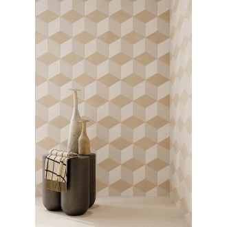 Keope Grace White/Clay/Grey Mosaik Rombi ULTRAmatt 30x35,2 cm