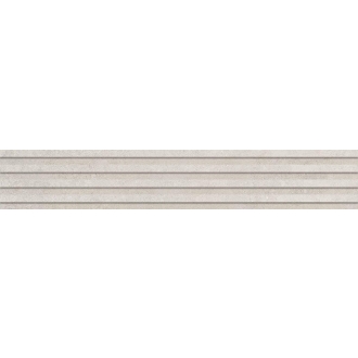 Keope Grace Silver Dekor Plisse 3D Spazzolato (R10) 18,4x120 cm