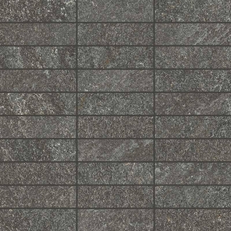 Keope Arke Anthracite Mosaik Listello Spazzolato (R10) 30x30 cm