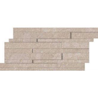 Keope Arke Beige Mosaik Multispessore Spazzolato (R10) 30x60 cm