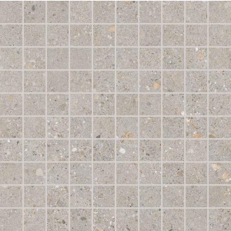 Keope District Silver Mosaik 3x3 Spazzolato (R10) 30x30 cm