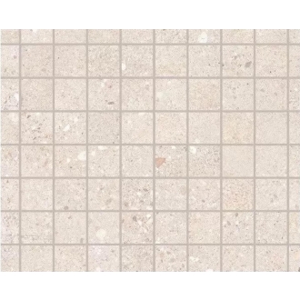 Keope District White Mosaik 3x3 Spazzolato (R10) 30x30 cm