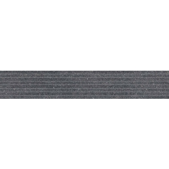 Keope Lavica Anthracite Dekor Plisse Spazzolato (R10) 20x120 cm