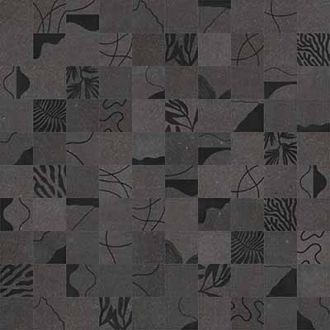 Keope Lavica Etna Anthracite Dekorfliese Natural (R9) 20x20 cm