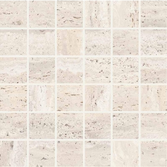 Keope Omnia Tivoli Ivory Mosaik 5x5 Spazzolato (R10) 30x30 cm