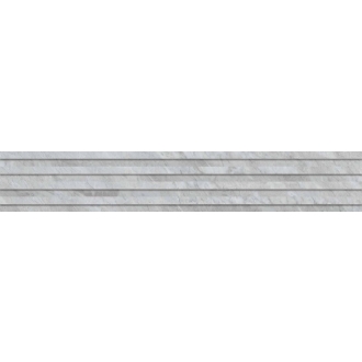 Keope Versilia Bardiglio Silver Dekor Plisse 3D Silky 3D 18,4x120 cm