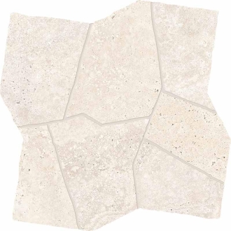 Keope Trevi Cross Ivory Dekor Palladiana Strukturiert (R11) 50x50 cm
