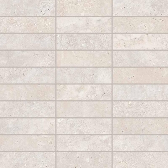 Keope Trevi Cross Pearl Mosaik Listelli Spazzolato (R10) 30x30 cm