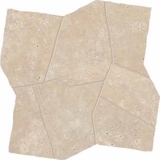 Keope Trevi Cross Walnut Dekor Palladiana Strukturiert (R11) 50x50 cm