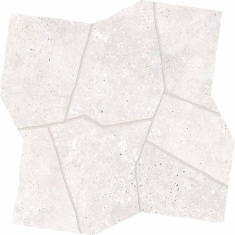 Keope Trevi Cross White Dekor Palladiana Strukturiert (R11) 50x50 cm