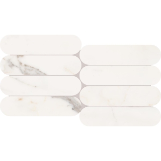 Keope Versilia Assoluto White Dekor Biscuit 28,5x55,5 cm