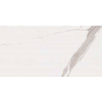 Keope Versilia Assoluto White Dekor Flute 3D 60x120 cm