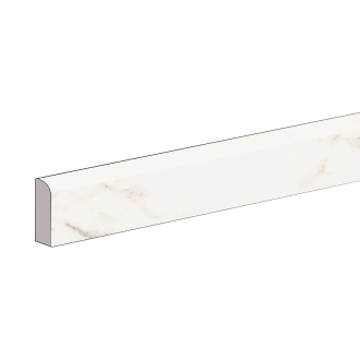 Keope Versilia Assoluto White Sockel 4,6x120 cm